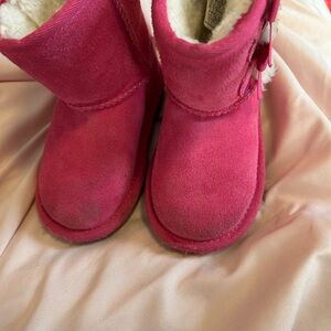 UGG Pink Suede Boots